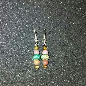 Tiger's Eye Mookaite Earrings